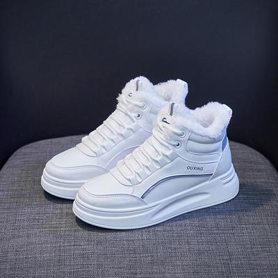 Шерстяные флисовые туфли женские противохолодные теплые спортивные туфли 2024 зимние хлопковые туфли ботильоны женские утолщенные теплые зимние ботинки