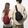Solid Color Lightweight Chest Bag Unisex Large Capacity Backpack Travel Commuter Backpack