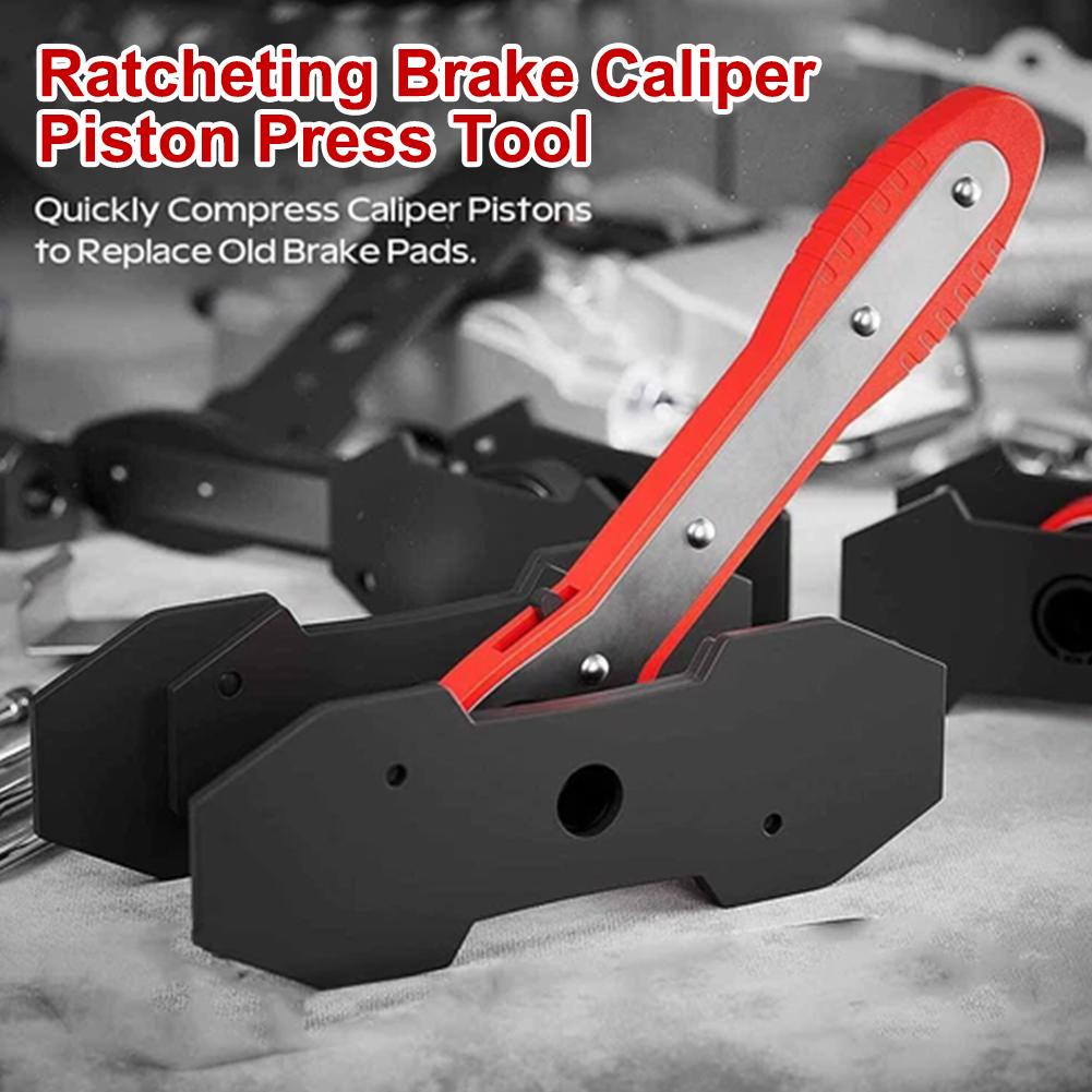 Auto Piston Spreader Tool for Brake Caliper Back Push with Space for Installing Brake Pads Car Repair Equipment with 4 Hooks