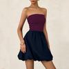 Women's Casual Fashion Round Neck Sleeveless Solid Color Midi Dress