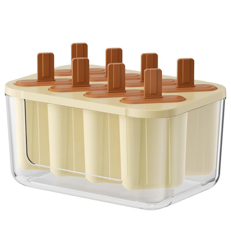 Силиконовый лоток для кубиков льда с крышкой, 8/22 отсеков, пищевой льдогенератор для домашнего использования, форма для мороженого и мороженого