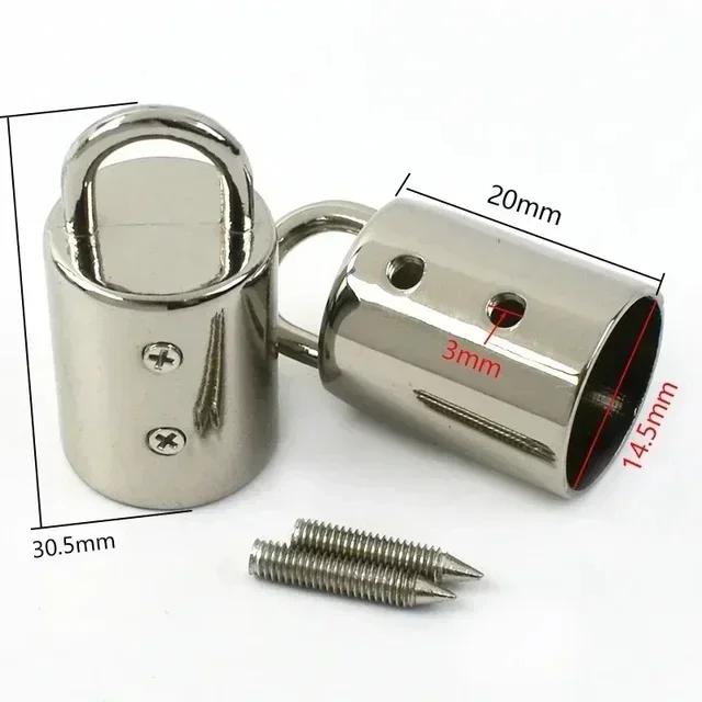 Meetee 5-30 шт. 14 мм металлическая фиксатор-зажим для шнура, стопоры для ремня сумки, застежка-кисточка для сумочки, соединитель для стропы, фурнитура