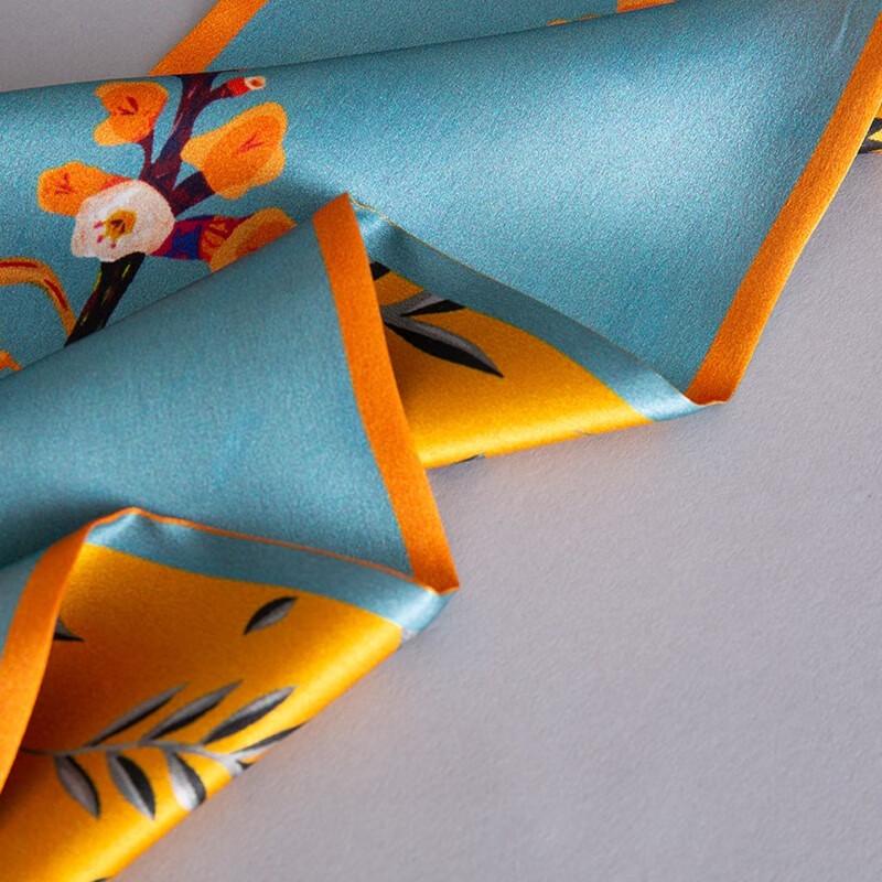 Hengyuanxiang HYXSJ1008 Silk Double-Layer Scarf