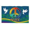 World Peace Flag 90 X 150 Cm Large Polyester Peace Flag for Backyard Garden Playground