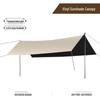 Outdoor Camping Sunshade & Rainproof Tarp with Silver Coating