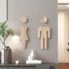 1 Pair Solid Wood Bathroom Sign Men's and Women's WC Door Sign Restroom Sign  Toilet Door Decoration