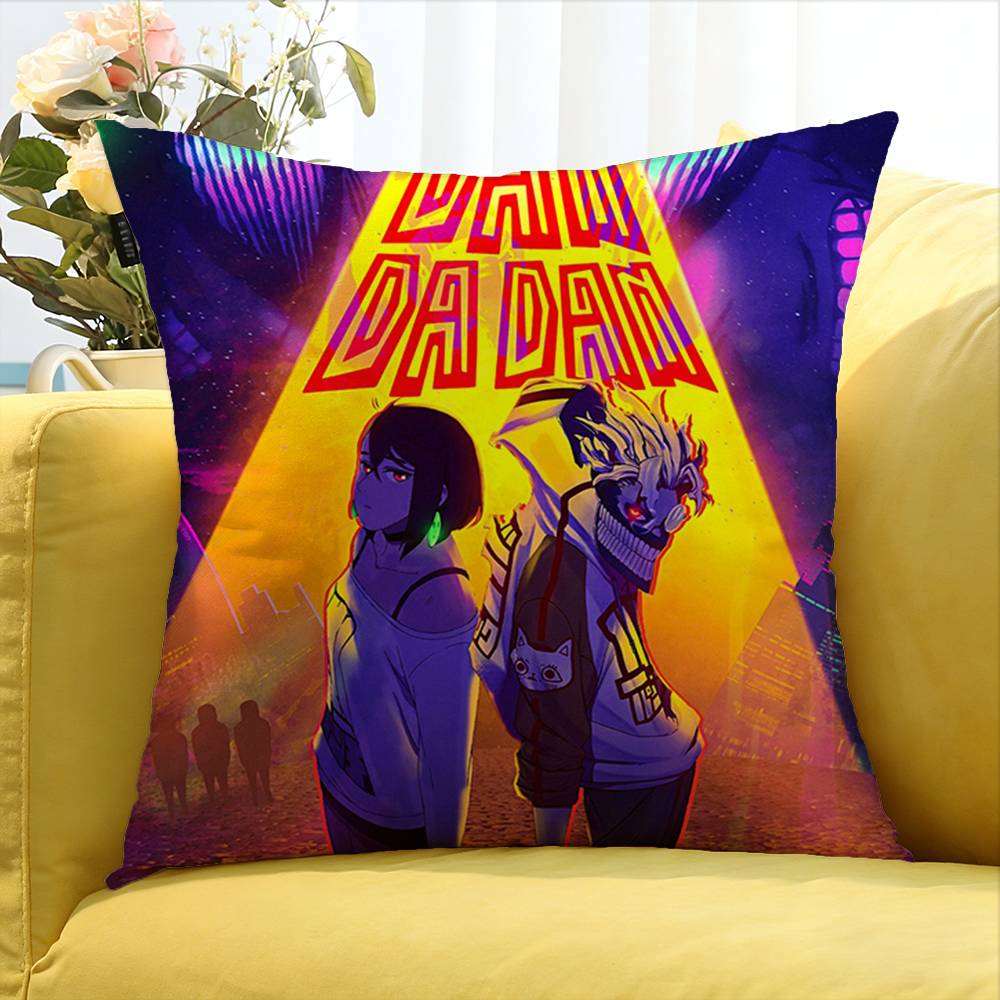 Anime D-Dandandan Various Sizes Square Pillow Case For Car Home Bedchamber Decor