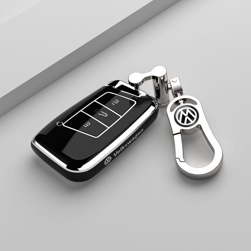 opq1 Soft TPU Car Key Case Cover Holder Shell Bag For VW Volkswagen Passat B8 Tiguan Magotan Protector Keychain Keychain Accessories