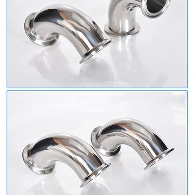 Санитарный угольник 90 градусов для труб Tri Clamp из нержавеющей стали 1,5", 2", 3"