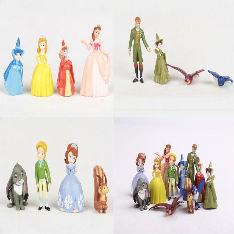 Красочные 12 шт. Фигурки принцессы Софии Прекрасной для торта, идеально подходящие для коллекционеров