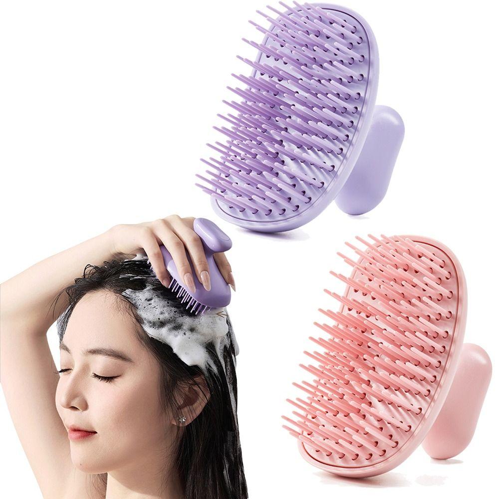 Soft Hair Washing Comb Dandruff Removal Head Scalp Massager Scalp Cleaning Scrubber Travel Use