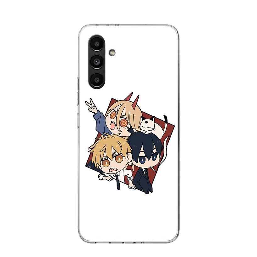Милый Чехол для Телефона с Chainsaw Man Для Samsung Galaxy A17 A16 A14 A15 A13 A57 A56 A54 A55 A53 A37 A36 A34 A35 A33 A26 A24 A25 A23 G
