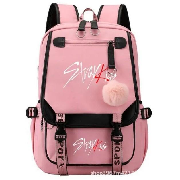 Рюкзак для путешествий Stray Kids с портом USB-зарядки для школы и на каждый день