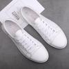 Fashion New High Quality White Fashion Men's Genuine Leather Sneakers Breathable Casual Flat Shoes Mens Luxury Shoes Designers Men Shoes