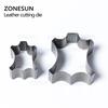 ZONESUN Полностью стальной кожаный режущий штамп, штамп-нож специальной формы, вырезанный, пробивающий, кликерный штамп для вырезания кожи, ПВХ, поделок