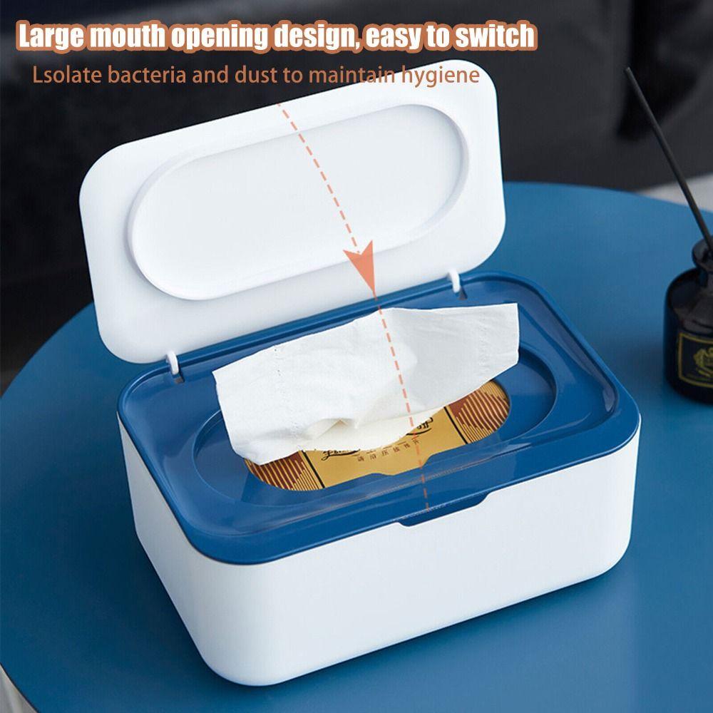 Practical With Lid Office Wet Tissue Box Wipe Holder Wipes Napkin Storage Box Wipe Dispenser