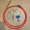 1Set Red Hose Pipe Cleaning Tool 2M Toilet Clog Remover  for Household Plumbing Maintenance