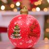 60 см надувной рождественский декорированный шар для улицы из ПВХ, гигантские большие шары, елочные украшения, игрушечный шар без света