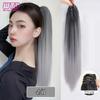 WTB синтетический длинный прямой парик из натуральных волос, конский хвост, женский натуральный градиент, высокий хвост, пушистый парик для наращивания волос