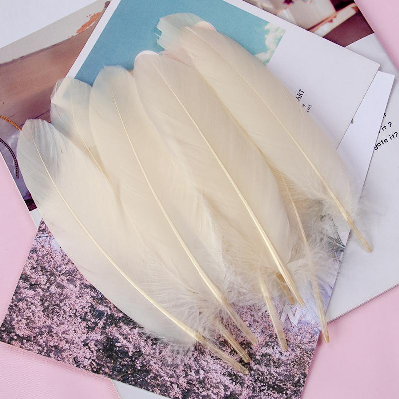 15-20cm Natural Goose Feather Multicolor Plumas for Handicraft Dream Catcher Swan Feather for Home Party  Jewelry Decoration