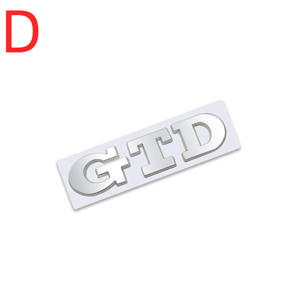 3D металлический логотип GTD на заднюю часть багажника, эмблема на багажник, наклейки для V/W Polo Golf 5 6 7 CC Passat Jetta MK4 MK5 MK6, наклейки для стайлинга автомобиля