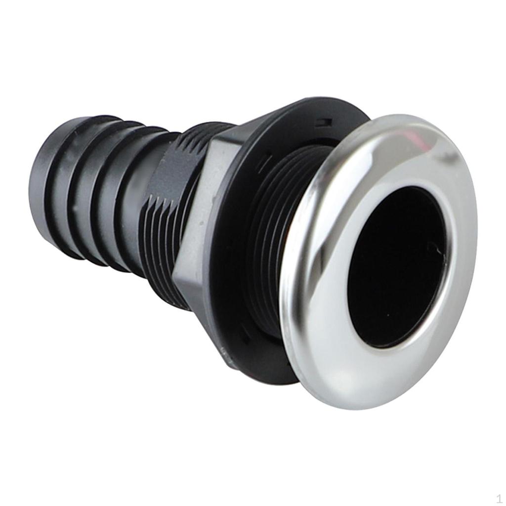 Through-hull Fitting, Deck Drain, Overflow Connection, Suitable for Bilge