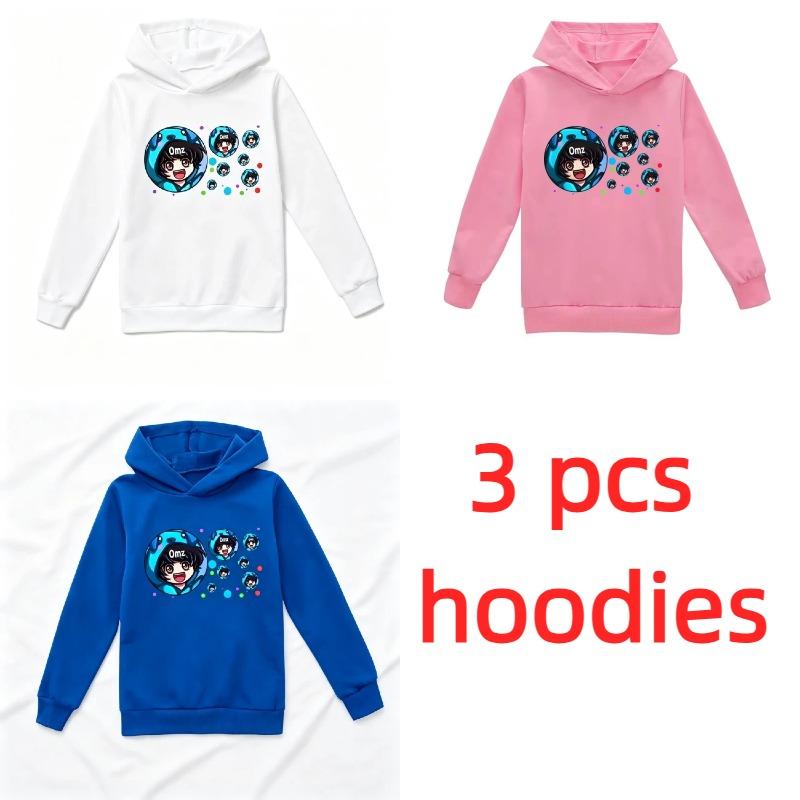 Hoodies for Boys Girls Casual Sweatshirt Kids Clothes Tops Long Sleeve Hoodie Street Cartoon Anime Printed Hooded Pullover