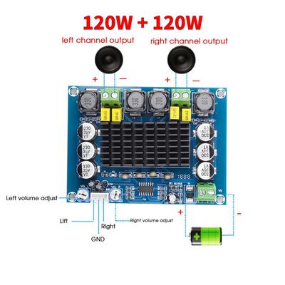 Kebidu 2*120 Вт 2*30 Вт 2*20 Вт двухканальный цифровой аудио усилитель мощности плата HD стерео усилители высокой мощности класса D Amplificador