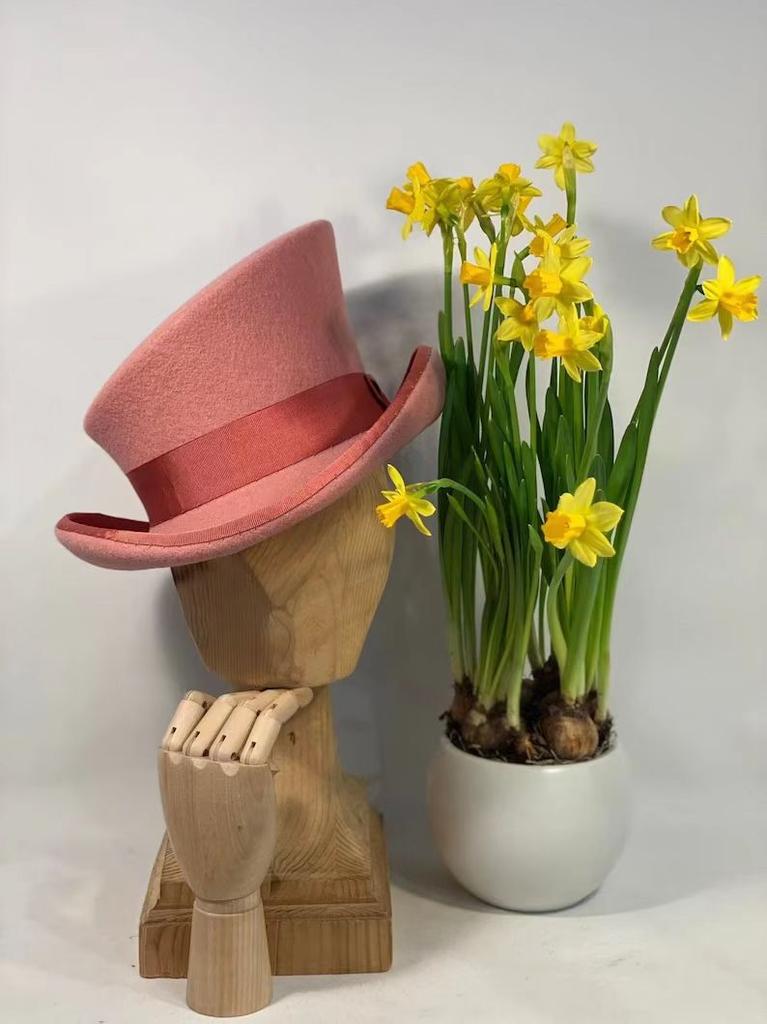 Women Men Asymmetric Top Wool Fedora Hat Magician Steampunk Cosplay Punk Party Caps Retro Fashion Ribbon Top Hat Dropshipping