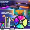 Светодиодная лента для спальни Светодиодная подсветка телевизора Bluetooth пульт дистанционного управления неоновая лампа RGB 5050 Светодиодная лента для рождественского украшения Luces LED DC 5V для украшения спальни