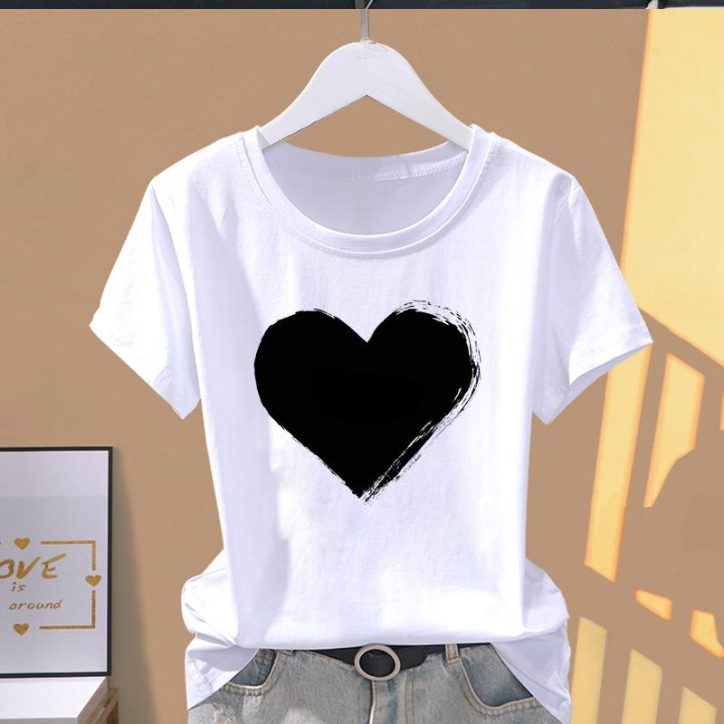 Asian Size-Print Graphic Tee Butterfly Cartoon Trend Ladies Female T Clothing Casual Women's Summer Top Fashion Short Sleeve T-shirt