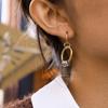Серьги-подвески Yori из нержавеющей стали с несколькими кольцами Для всех случаев Водонепроницаемые Универсальные Минималистичные Базовые Ювелирные Изделия