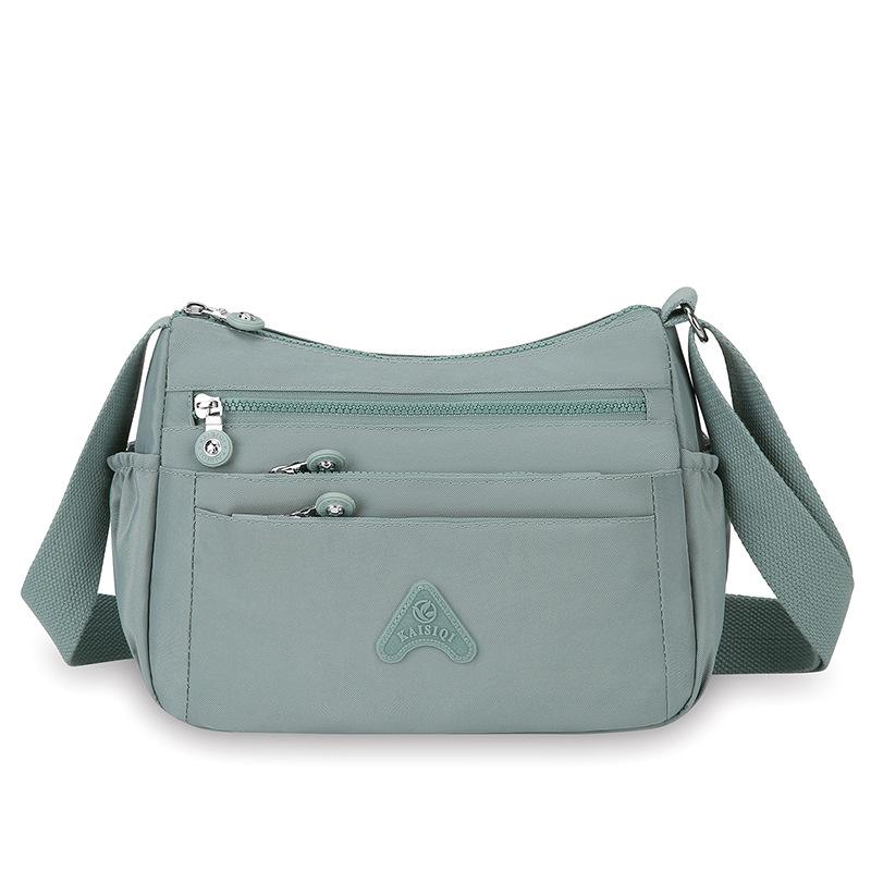 Женская сумка через плечо, нейлоновая сумка, многослойный карман, большая вместимость, сумка через плечо