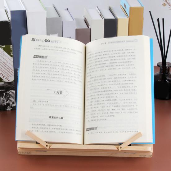 Yousheng Деревянная подставка для книг Книжная полка Эргономичная подставка для чтения для ноутбуков планшетов Регулируемая детская обучающая подставка