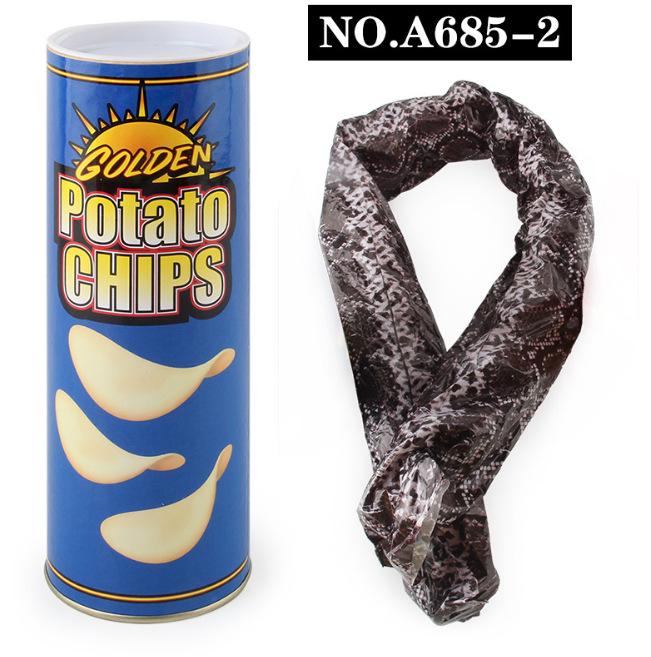 Шутки игрушки: Прыгающая змея в банке из-под картофельных чипсов - Смешной пугающий подарок для вечеринок и обучения