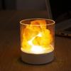 Декоративная лампа из натурального кристалла и соли, питание от USB, 7 цветов подсветки, настольная лава-лампа, ночник для защиты глаз, декор для дома.