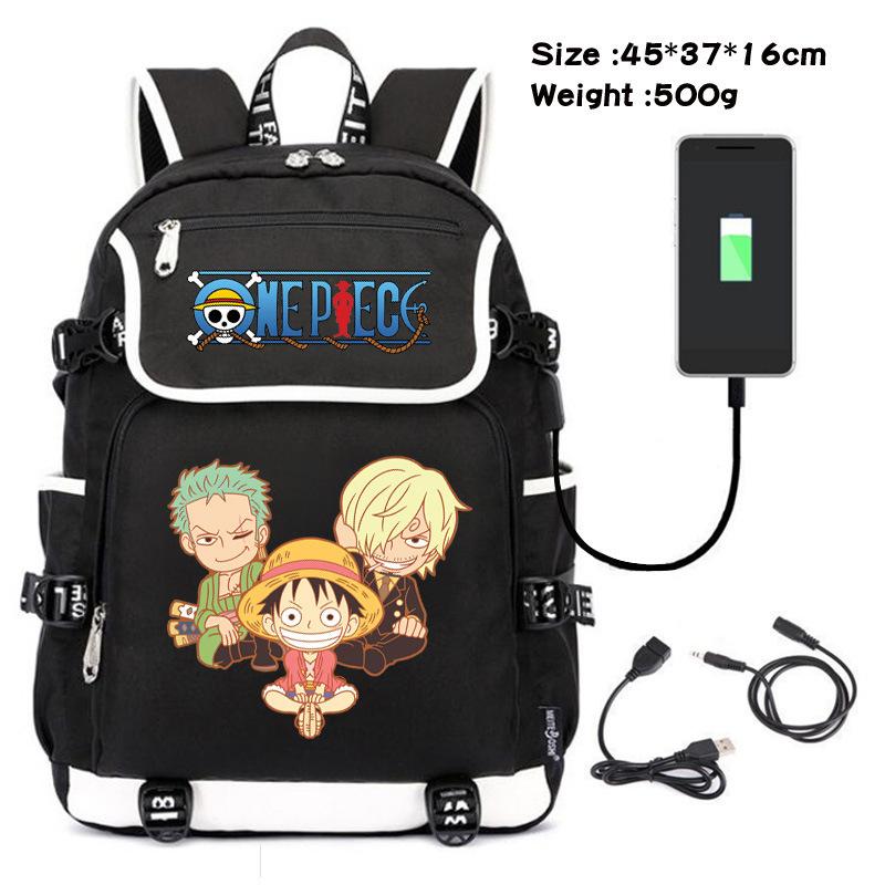 Студенческий рюкзак в стиле One Piece с модным и универсальным принтом.