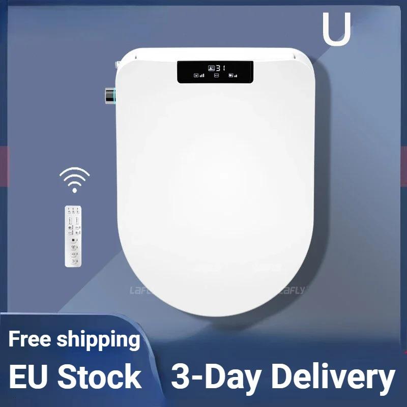 Ecofresh Square Smart Toilet Seat Cover - Electronic Bidet with Heating, Cleaning & Drying for Bathroom