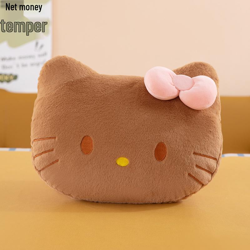 Плюшевая подушка-обнимашка Hello Kitty - Подушка-кошка для офисного сна