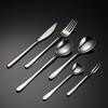 HANYANG 304 столовые приборы из нержавеющей стали, обеденная вилка, вилка для фруктов, круглая ложка, ложка для мороженого, круглые, гладкие, толстые подарки