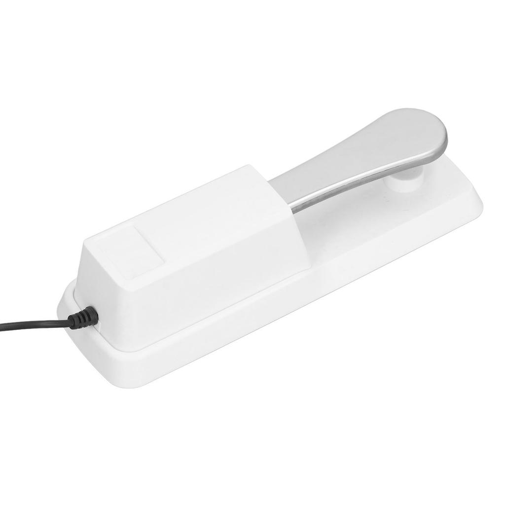 Sustain Foot Pedal Universal Keyboard Foot Pedal 6.35mm Connector Piano Foot Pedal Switch for Control White