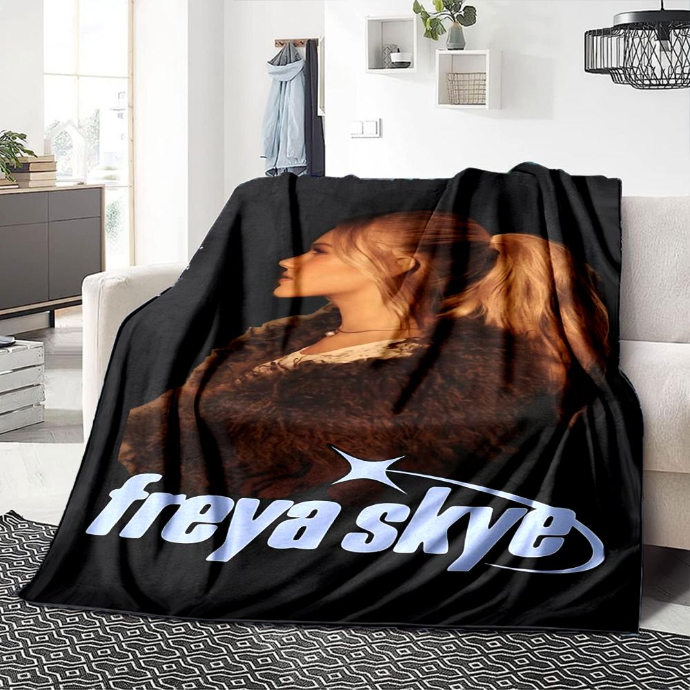 1Pc Freya Skye'S Winter Elegance Blanket Soft Throw Blanket For Home Bedroom Bed Sofa Travel Office Solid Christmas Blanket