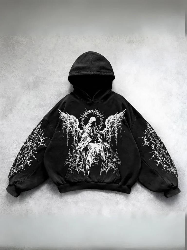 Retro Pattern 3D Print Hoodie Unisex Pullover Sweatshirt Trendy Streetwear