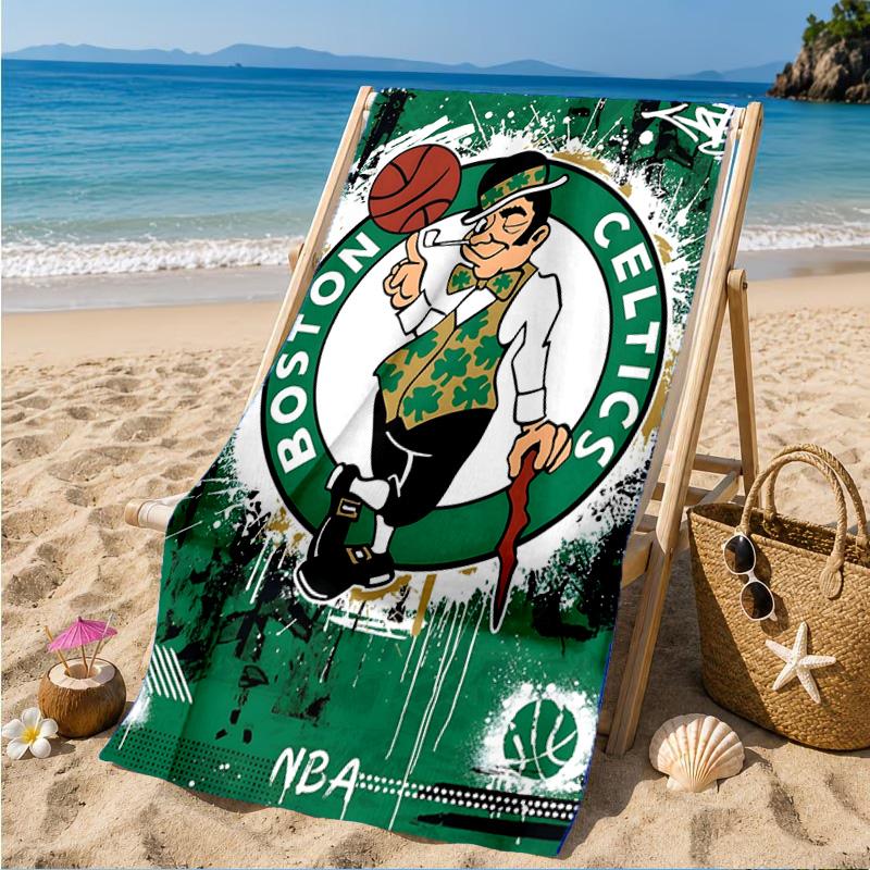 Celtics Logo Beach Towel, Microfiber Beach Towel, Perfect For Pool, Beach, Travel, Home Decor Beach Party Fan gifts