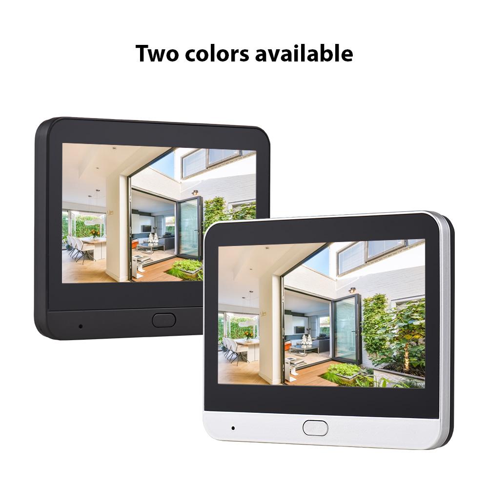 3-мегапиксельный Wi-Fi видеодомофон для квартиры, камера-глазок, 4,3-дюймовый дисплей, приложение Smart Life/Tuya, 1080P