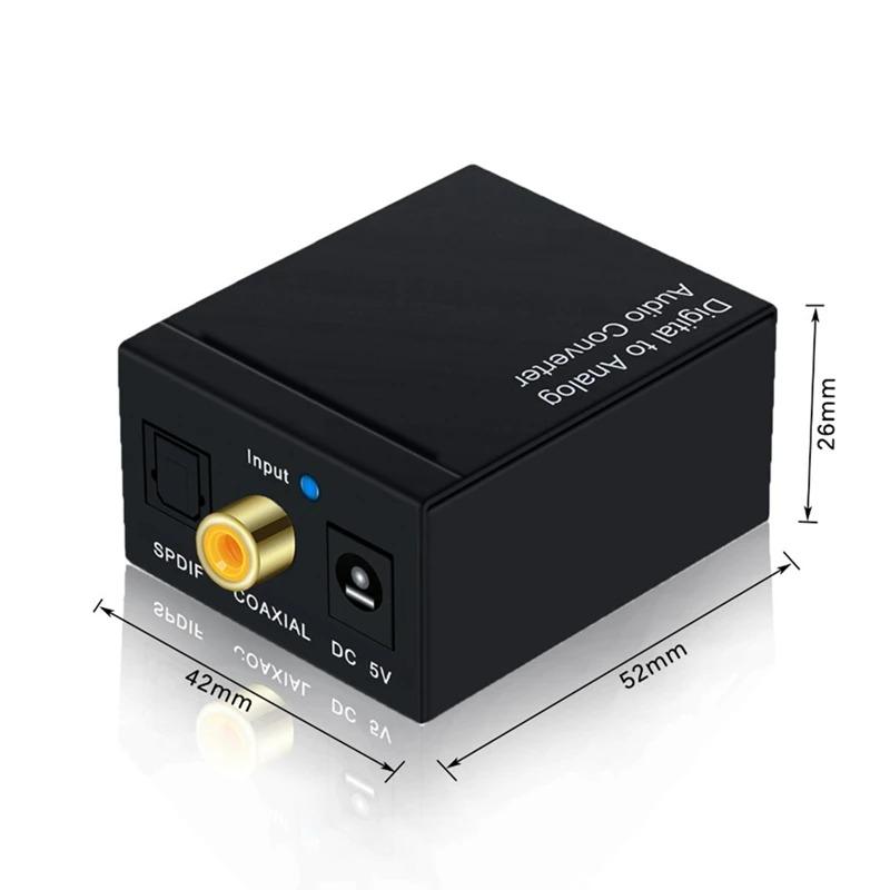 VAORLO Аудио конвертер коаксиальный оптоволоконный Toslink цифровой в разъем 3.5 аналоговый L/R RCA SPDIF цифровой аудио декодер стерео усилитель