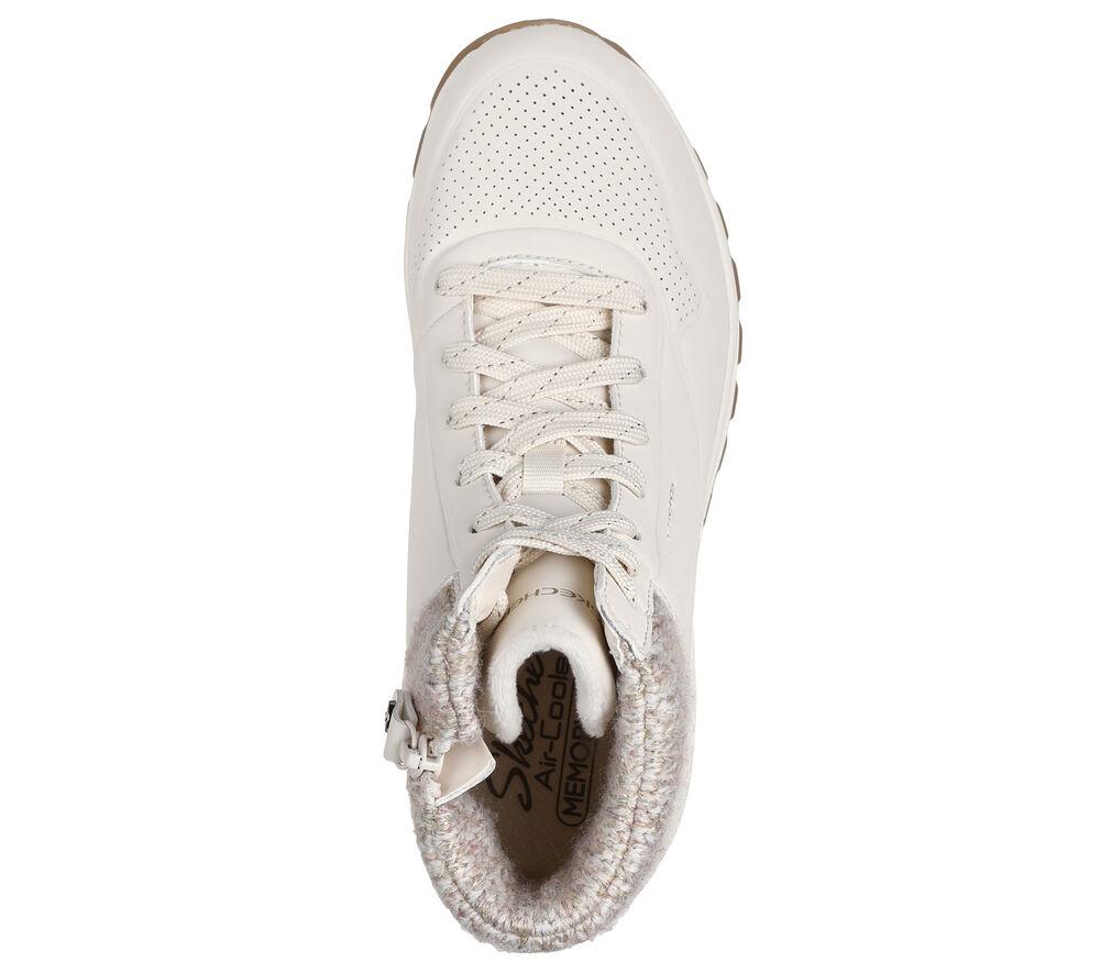 Ботинки Skechers белые Uno Rugged Darling Days