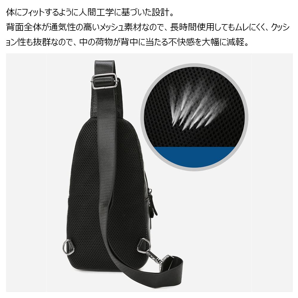 Сумка из натуральной коровьей кожи через плечо на одно плечо нагрудная сменная левая и правая натуральная толстая кожа 612 [Whatna], мужская, сумка, сумка,