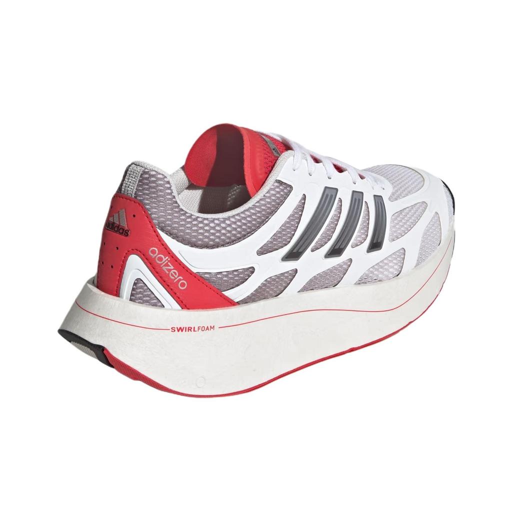 adidas Adizero Aruku Бело-серые красные кроссовки унисекс Облачно-белые Серый-два Основной-черный JR1611