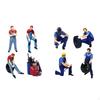 1/64 Scale Painted People Figures Diorama Scene Layout Table Decoration